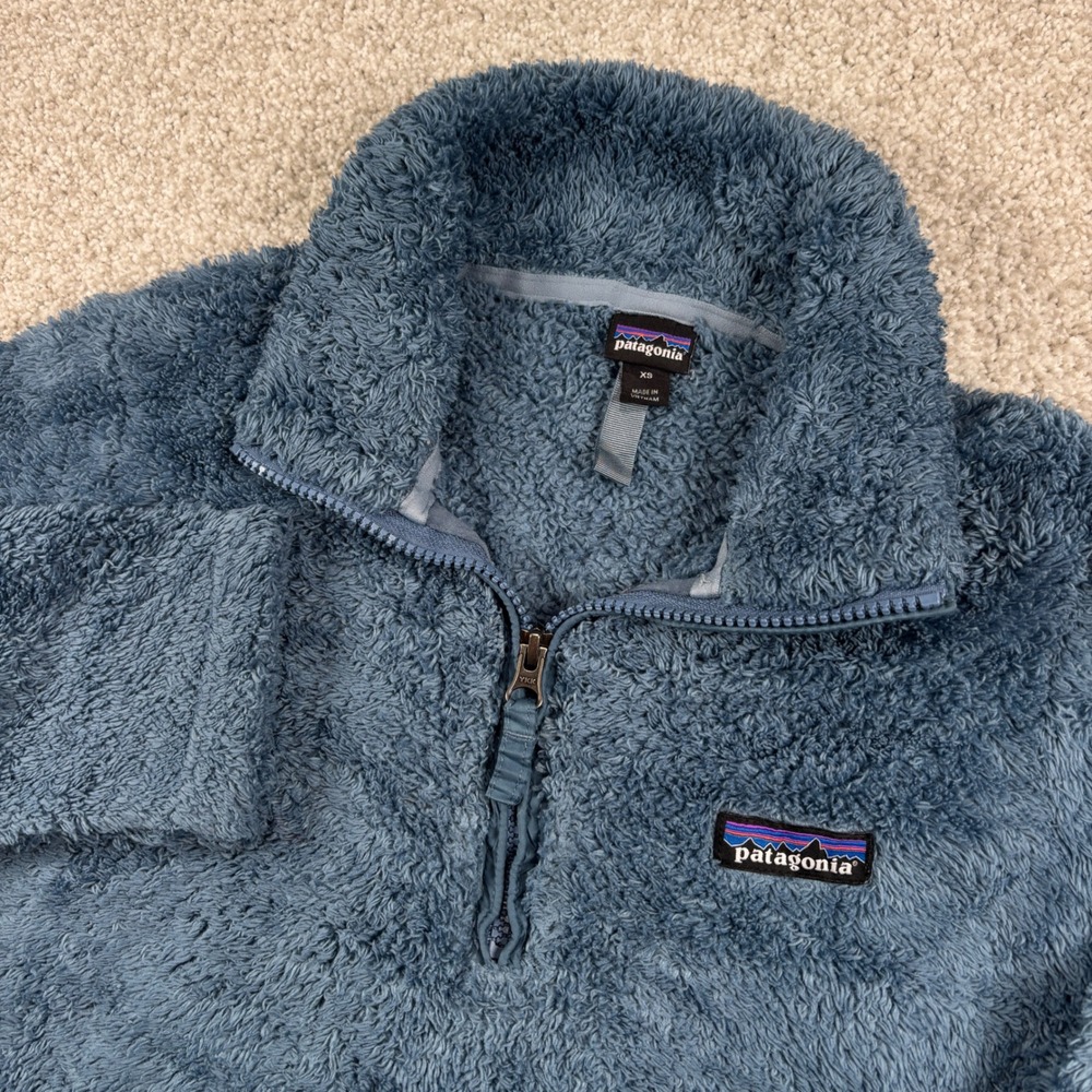 Patagonia Los Gatos Pullover Women XS Blue Fleece Quarter Zip 25235